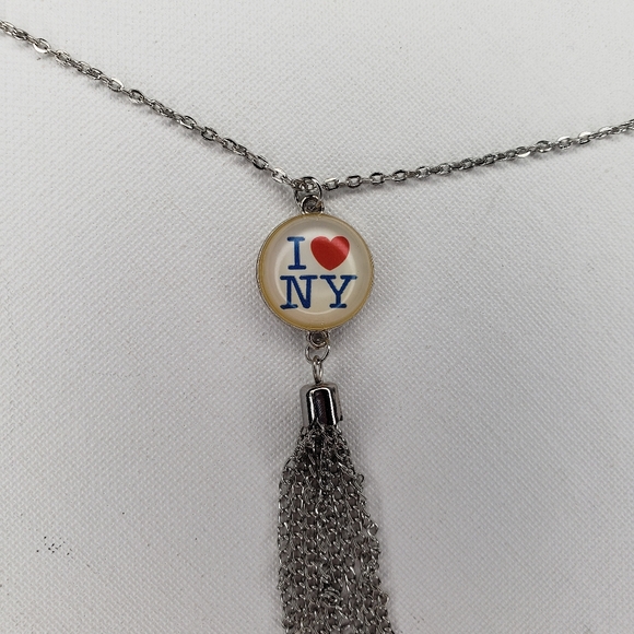 I Love NY handmade by Jennyvi Necklace NWOT - Picture 3 of 4